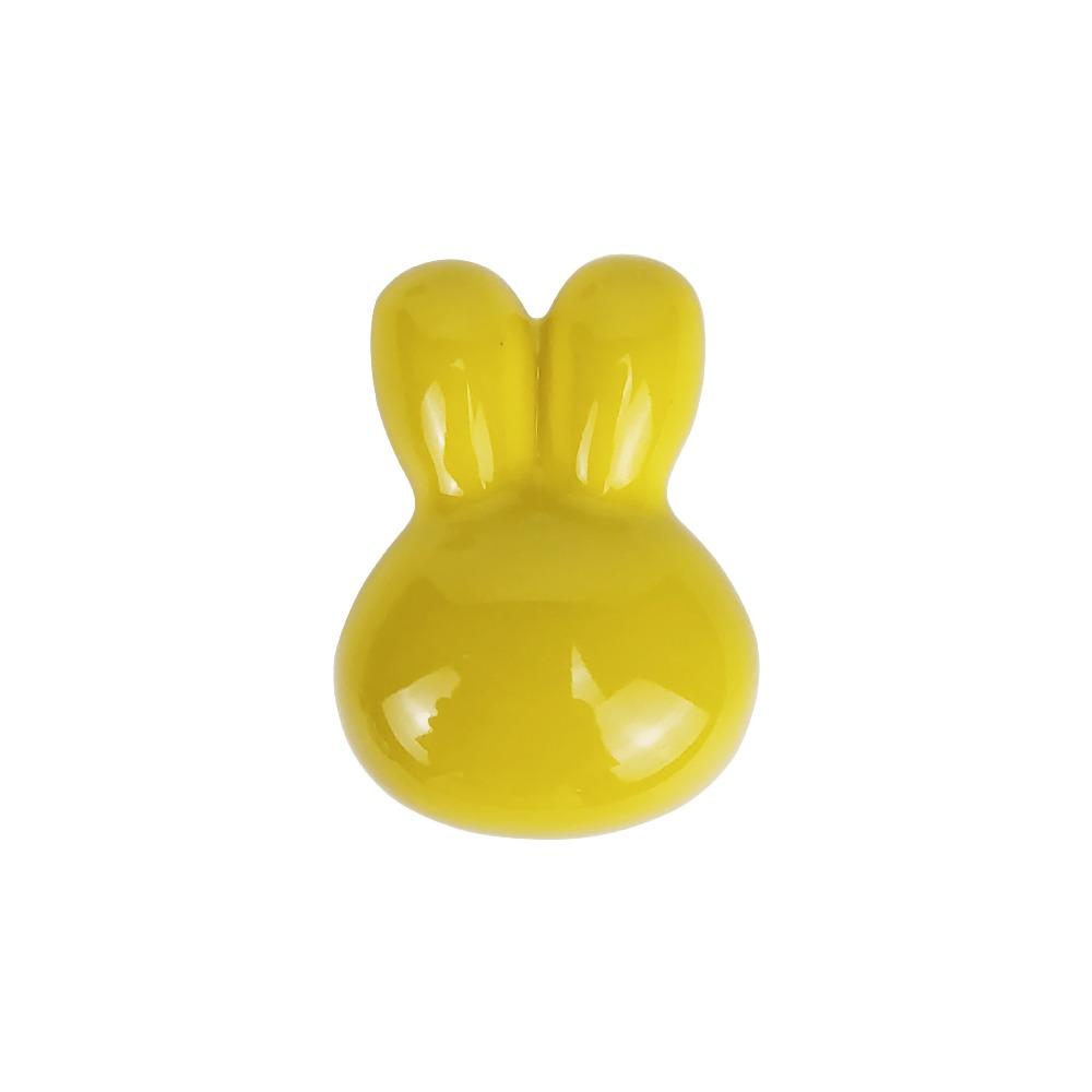 Solid Metal Thread Rabbit Knobs Rounded Soft Edges Cabinet Knobs Kids Room