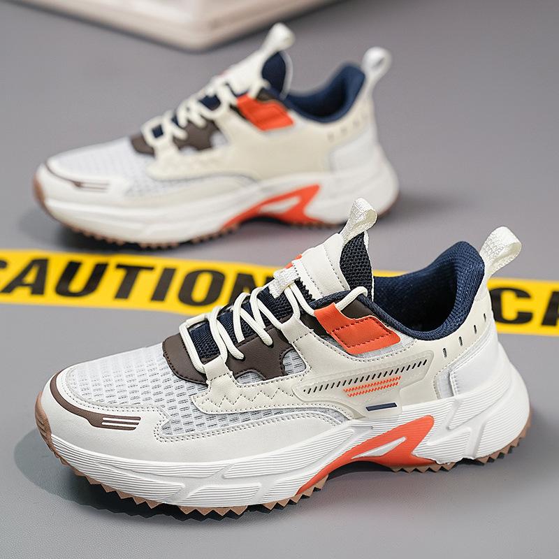 Herrenschuhe neue Sommer atmungsaktive Mesh-Sneaker Teenager vielseitige Lauf-Dad-Schuhe