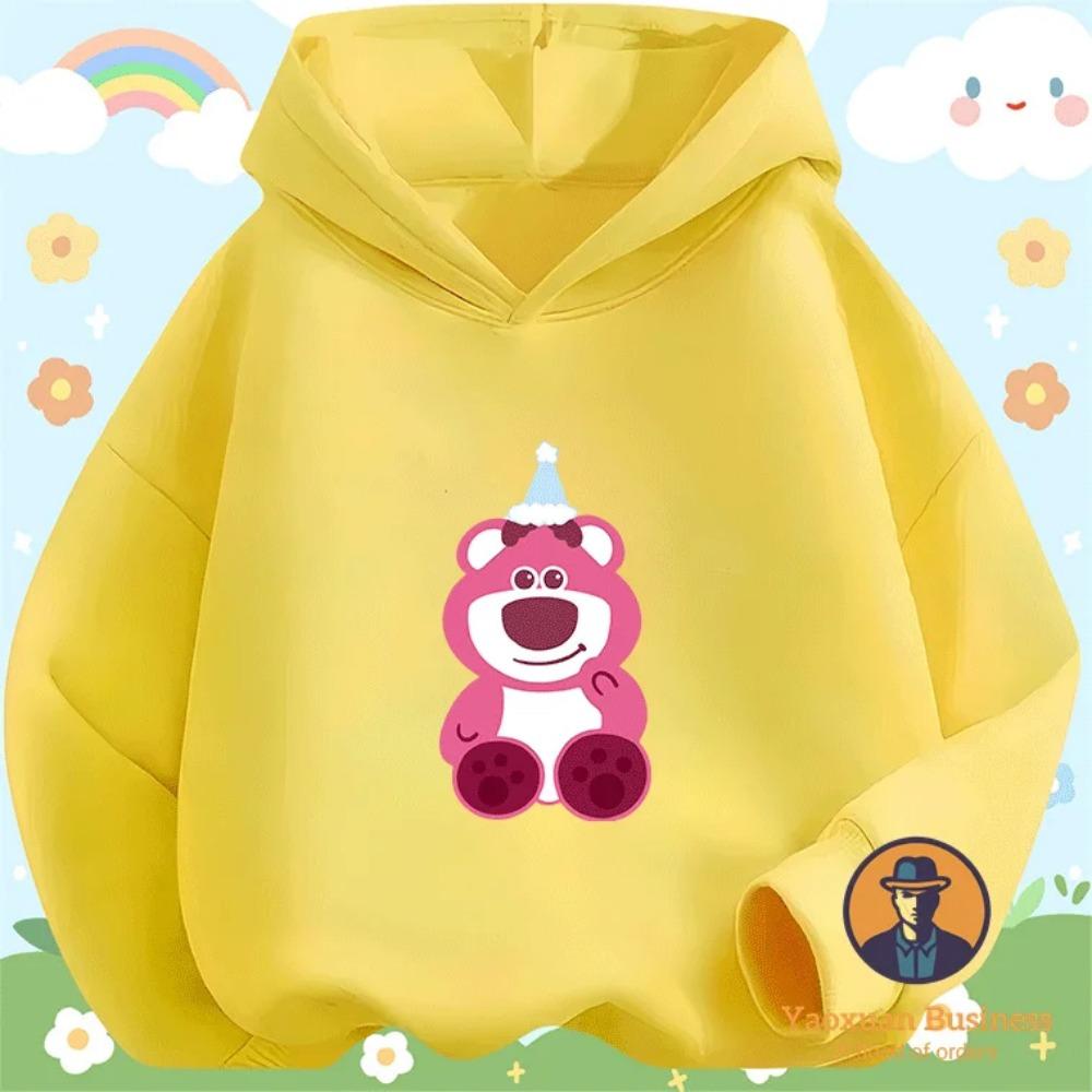 2025 New Arrival Lots-o'-Huggin' Bear Kids Boys Girls Hoodie Cute Cartoon Printed Windproof Warm Autumn Winter Stylish