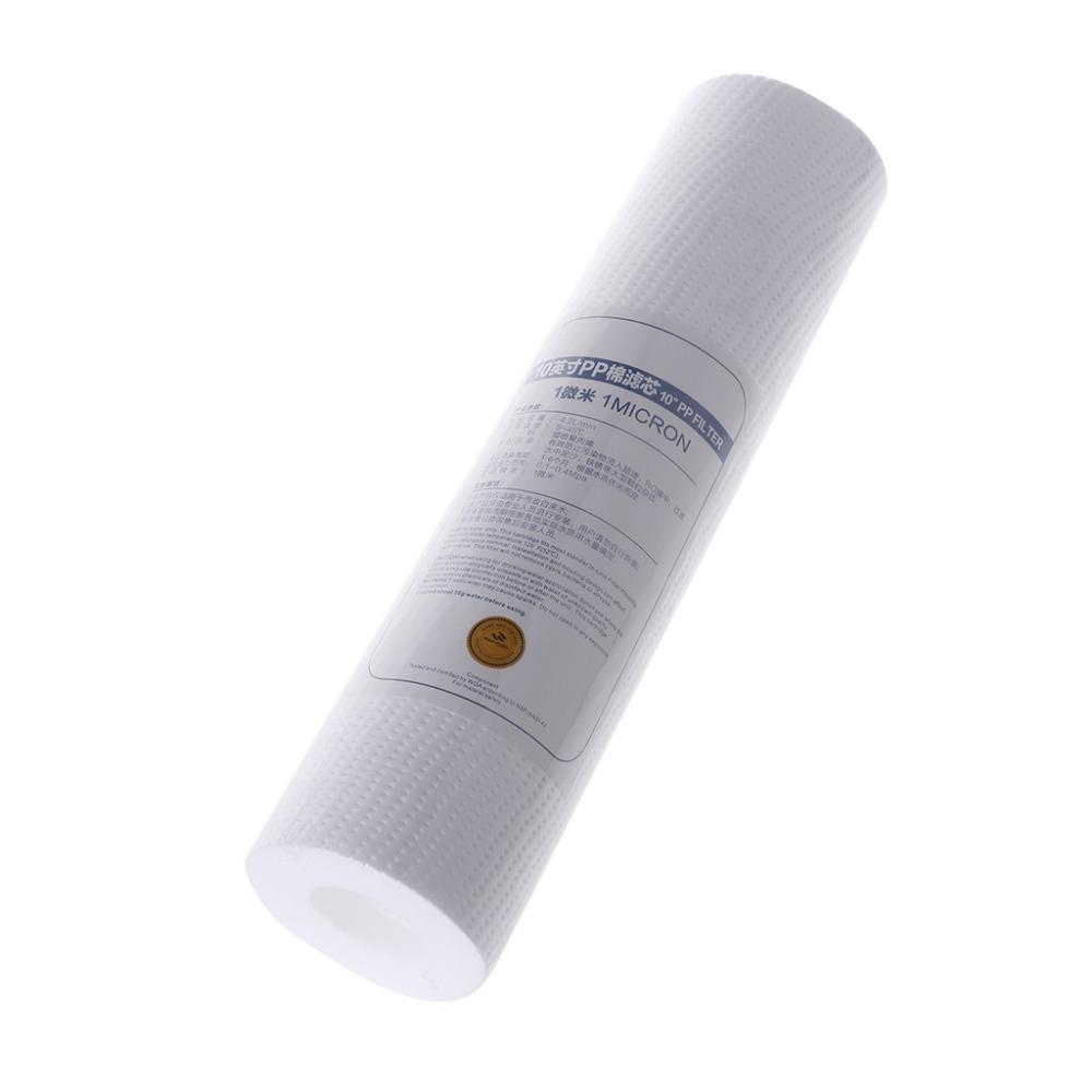 Cartuccia filtro per purificatore d'acqua in PP da 10" con filtro da 1 micron per sedimenti di ricambio