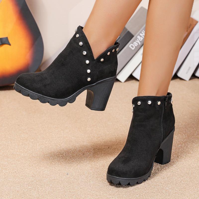 Fashion Booties Autumn and Winter New Single Boots Platform Super High Heel Fashion Women's Shoes