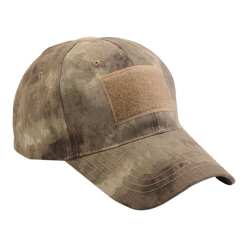 Camouflage Tactical Sunshade Hat: Python Pattern, All-Season Climbing & Training Cap with Velcro.