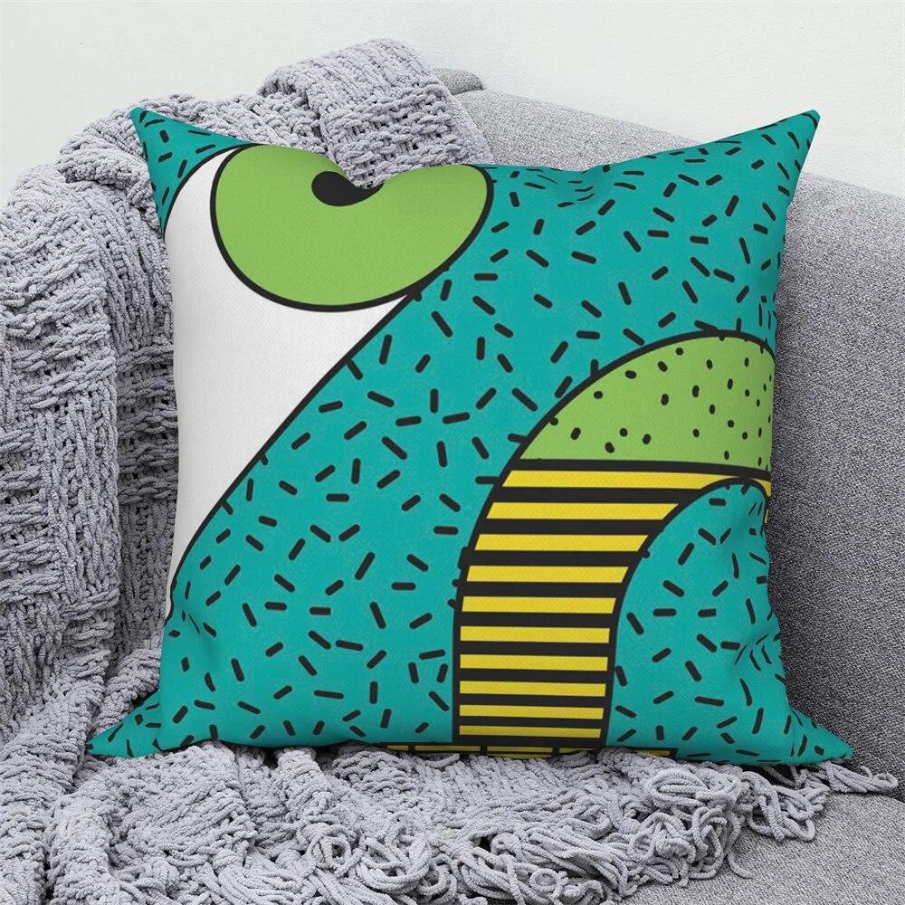 Față de pernă nordică Home Canapea Husă de pernă decorativă, geometrică, colorată