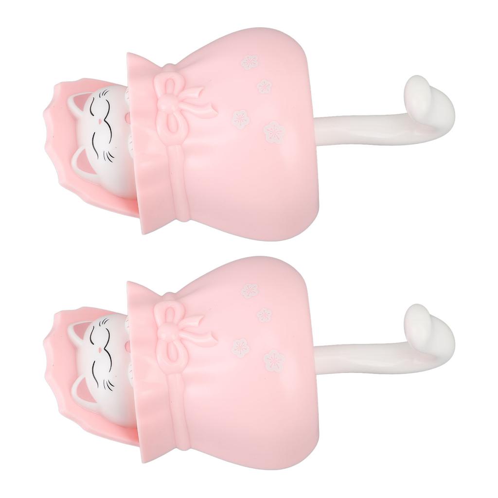 Cute Adhesive Hook Cartoon Cat Wall Mount Clothes Hanger Hook for Hat Coat Bag Towel
