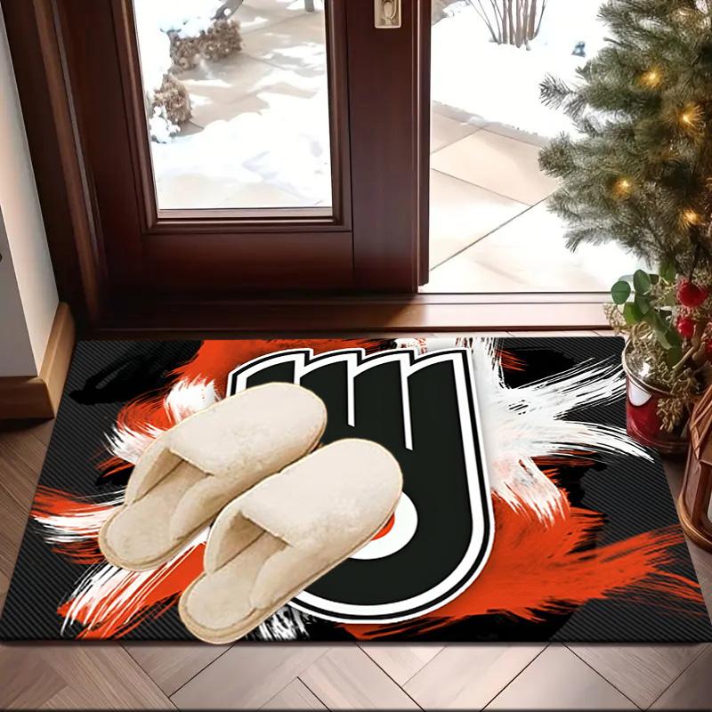 Flyers Hockey Logo Art Area Rug Suitable for Indoor And Outdoor,Carpets for Kitchens, Homes, Offices, Living Rooms,Home Decor,Christmas Gift