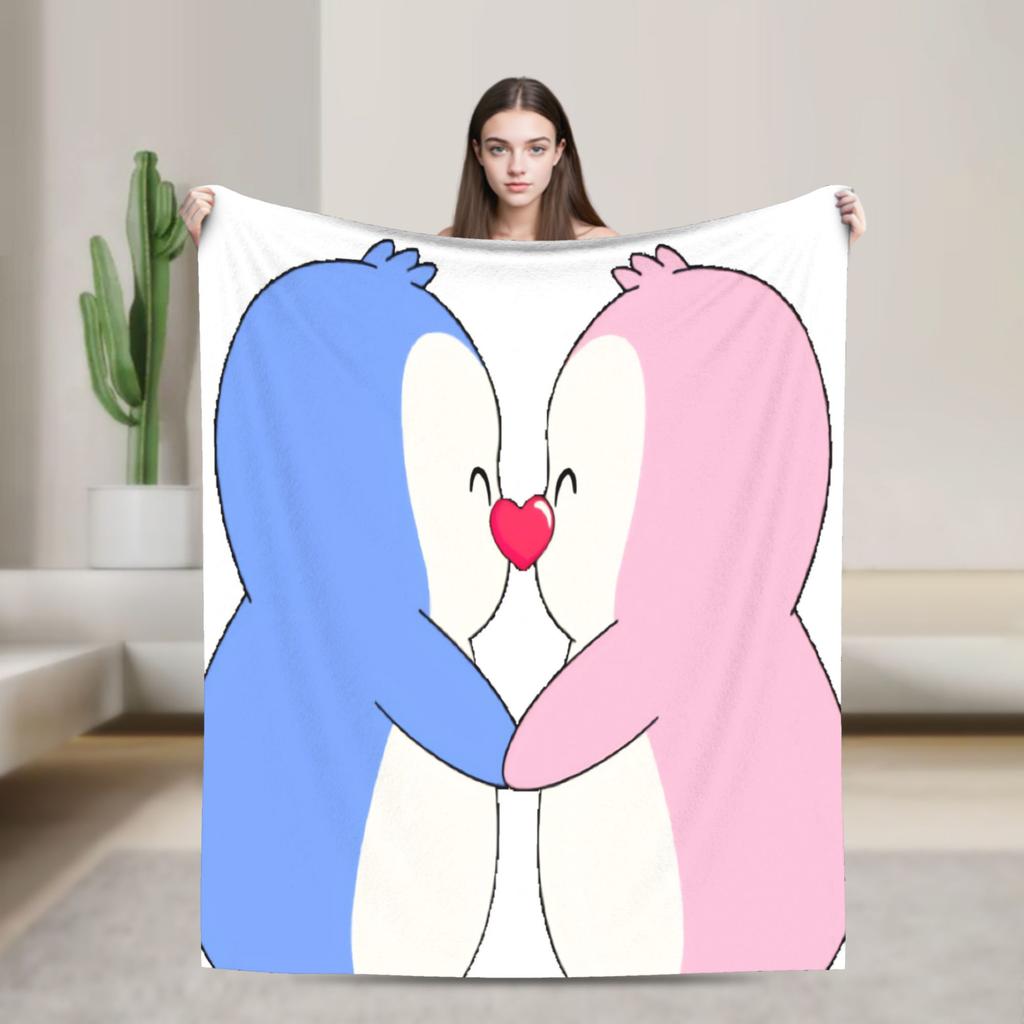 Pudgy Penguin Merch Blanket Ultra-Soft Fleece Throw Blankets Relax Bedding Throws