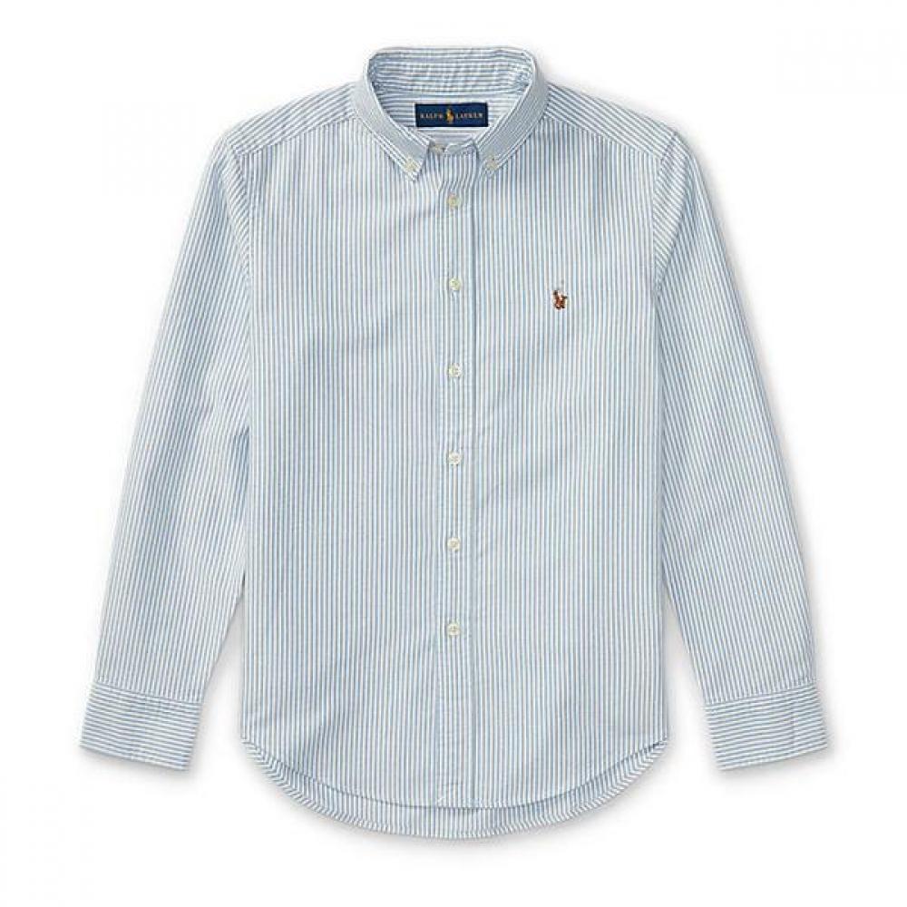 Polo Kids Boys 8 18 Striped Cotton Oxford Shirts  Cwpowovy6820063400 L