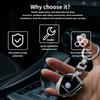 For Volkswagen Car Stying Badge 3D Metal Key Rings Shield Shaped Keychain For Volkswagen B6 B7 B5 Golf Polo Tiguan Passat EOS Sc