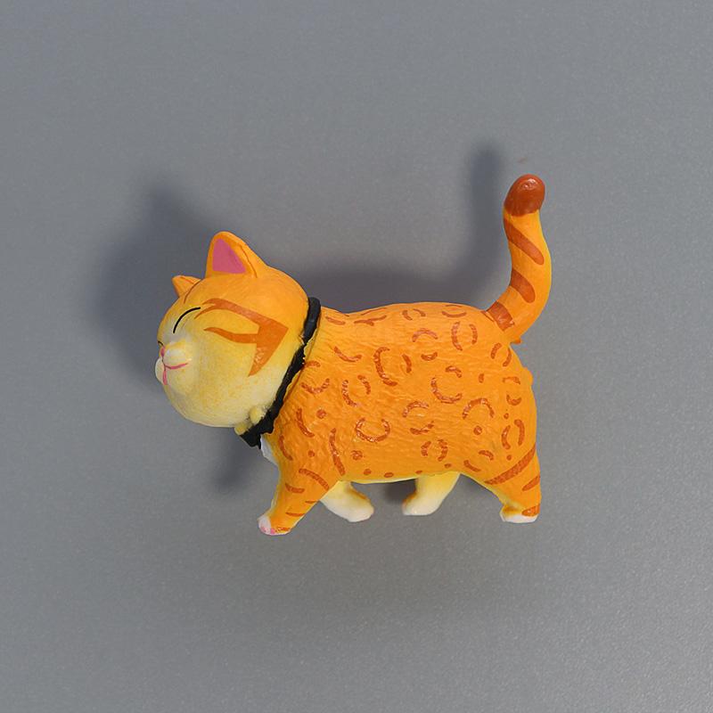 little cat fridge magnets Japanese kitten combination refrigerator souvenirs collection gifts cute animal yellow black white cat