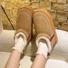 Fashion Boots Flat Heel Round Toe Luxury Designer Winter Shoes Boots Women Snow Fashion Elegant 2024