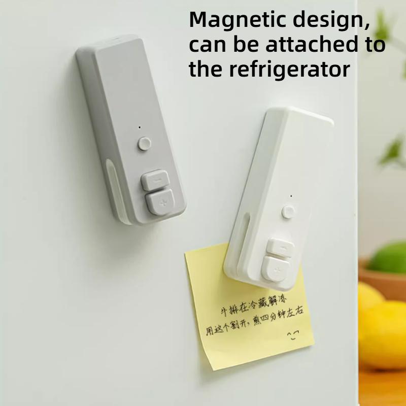Portable Food-grade 2-in-1 Mini Plastic Bag Sealing Machine, Magnetic Suction Design, Strong Sealing, Keeps Kitchen Food Fresh