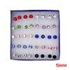 20 Paar/Set Damen Mädchen Strass Kristall Ohrstecker Ohrringe Gemischte Stile Runde Kleine Ohrringe Sets Party Schmuck Geschenk 2 3 4 5mm