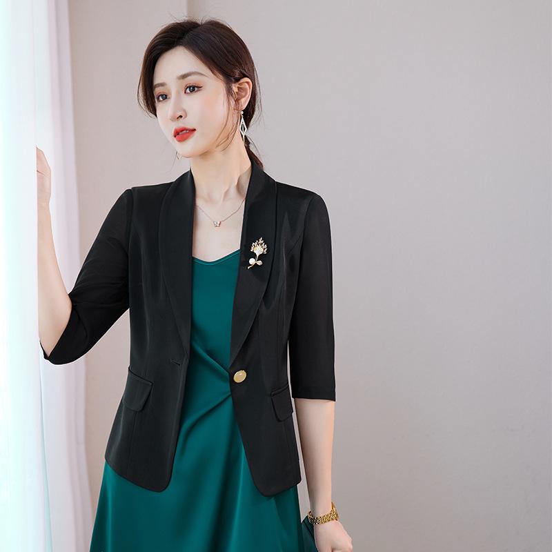 Chiffon Casual Net Red Small Suit Coat Women's Summer Thin Small Short Coat Mesh Temperament Small Suit
