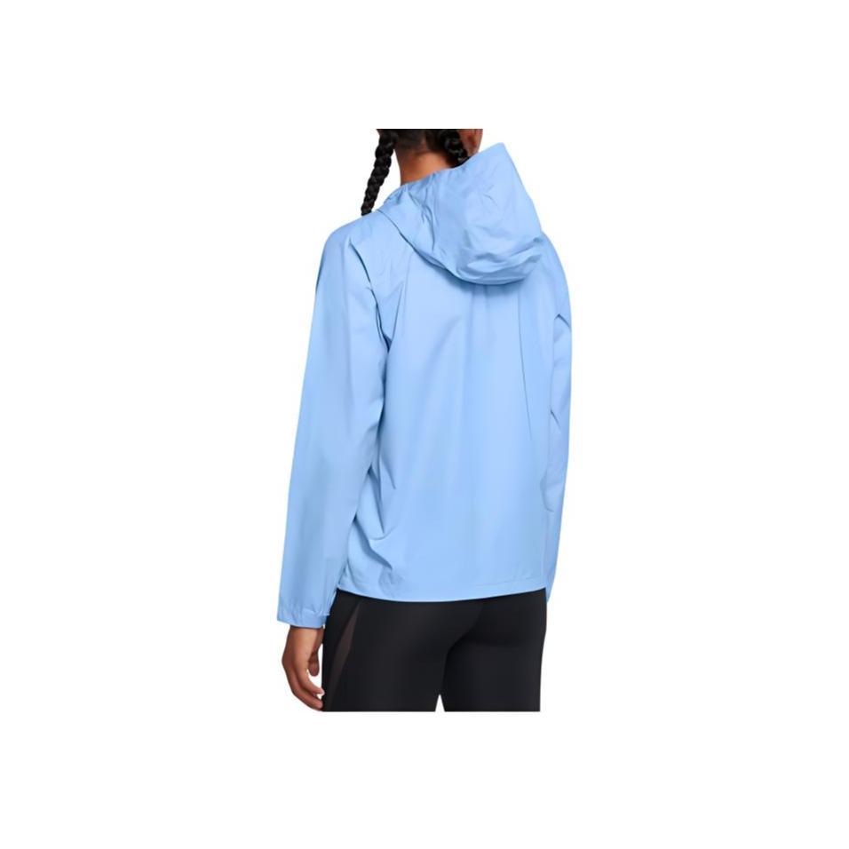 Under Armour Stormproof Cloudstrike 2.0 Solid Color Hooded Zip Jacket Women Jackets Sky-Blue 1374645-465