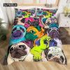 Dog Duvet Cover Set Queen Size Kids Teen Boys Bedding Set Cute Pet Puppy Comforter Cover Animal Theme Quilt Cover for Children