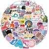 50 Abnehm-Übungen und Fitness Inspirierende Graffiti-Aufkleber Dekorieren Gitarre Notizbuch Koffer DIY Wasserdichte Aufkleber