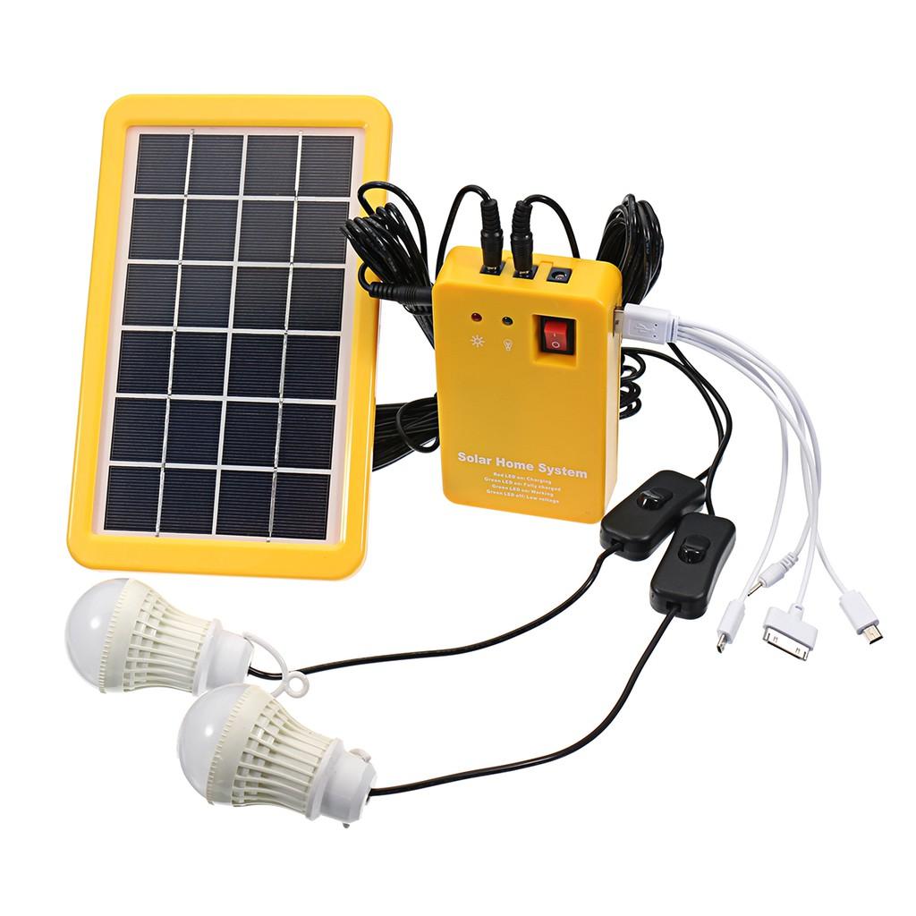 Generator LED Ladeleuchte USB-Ladegerät Hausstrom Energiesystem Außenbereich Garten Gleichstrom 12V Solarenergiepanel