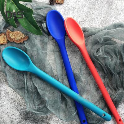 SW One Piece Design Alimentare Mescolatore Strumento di Cottura Cucchiaio per Miscelare Manico Lungo in Silicone