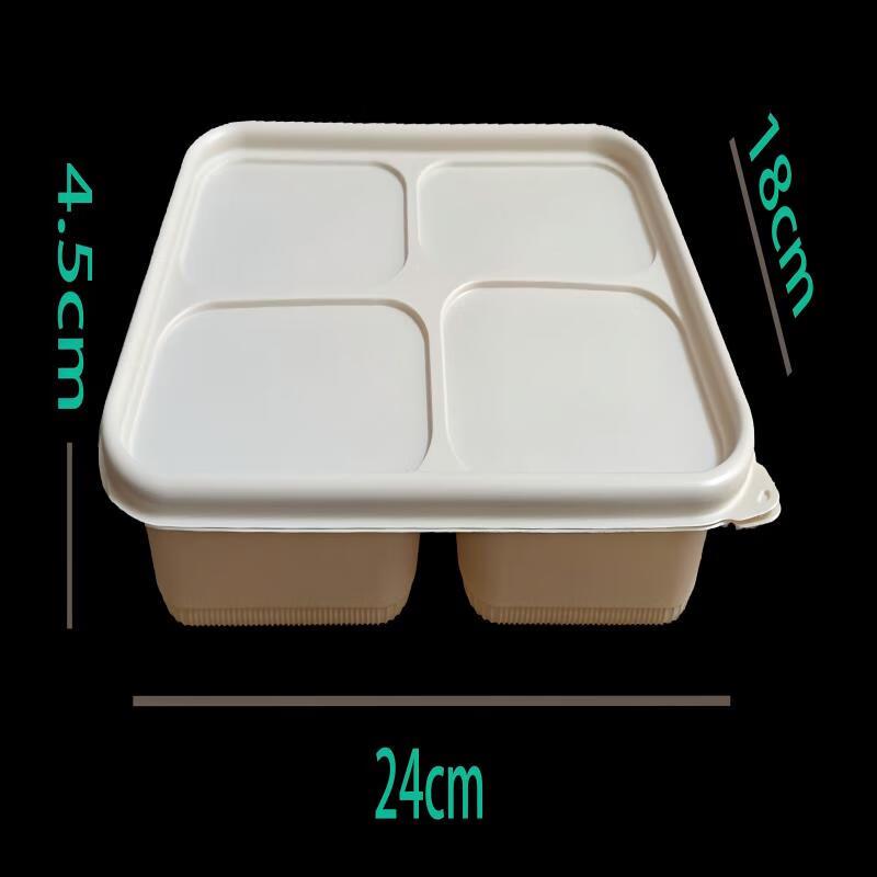 Biologisch abbaubare Take-away-Behälter aus Maisstärke mit Deckeln