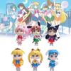 Exquisitely Designed Sailor Moon Figures Featuring Adorable Sanrio Characters In Vibrant Colors