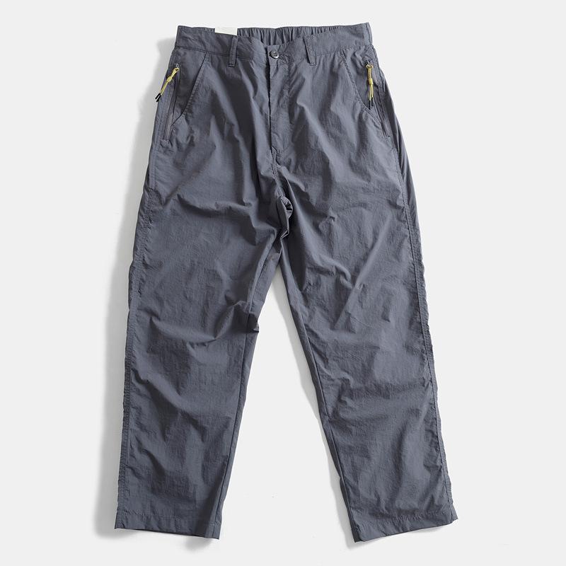 

Men s Casual Straight Leg Pants Training orm Thin Qui Dry Workwear Summer Lightweight Trousers for Men M серый