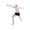 Anta Training Series Solid Color Breathable Five-Point Shorts Women shorts Black 962227715-2