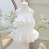 Pet Dog Cat Dress Lace Small Medium Dogs Clothes Teddy Bichon French Bulldog