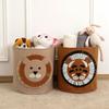 Elephant Pattern Animal Storage Basket Felt Laundry Hamper Practical Laundry Basket  Cabinet