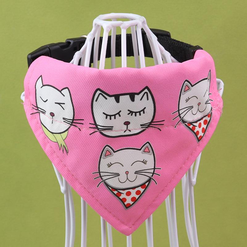Adjustable Cartoon Pet Bib Scarf for Small & Medium Cats and Dogs