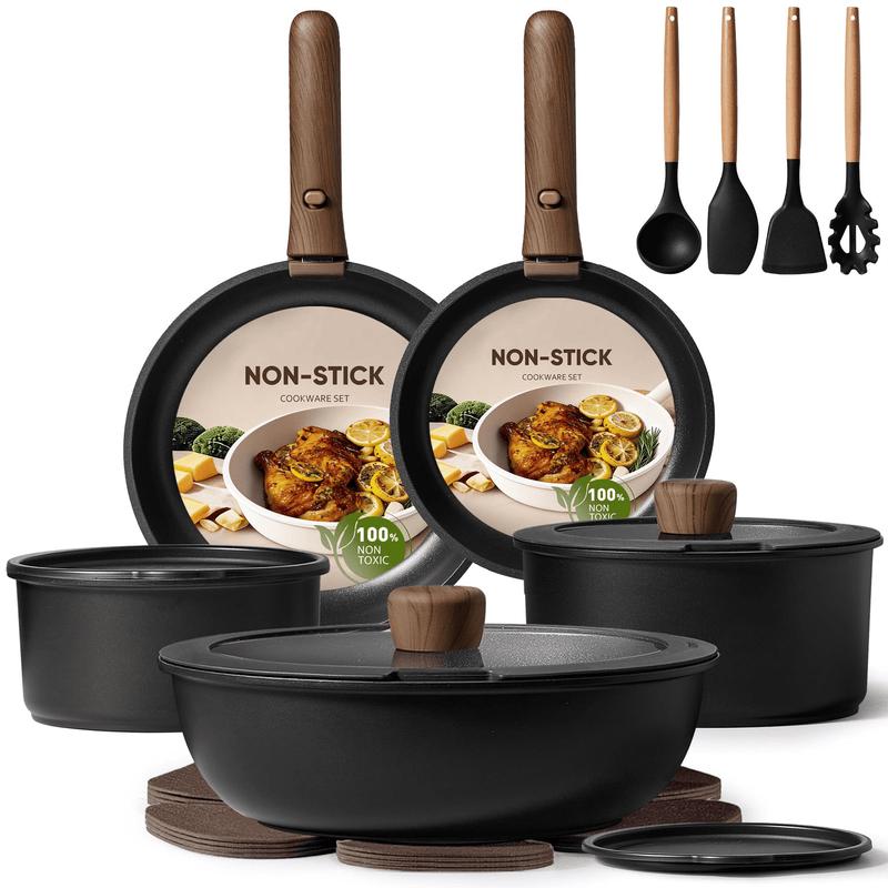 Zhi Shi 33-Piece Multi-functional Ceramic Non-stick Cookware Set