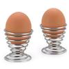 Metal Egg Cups Stainless Steel Spiral Holder Waterproof Hard Utensil Restaurant Cooking Flexible Washable Reusable Bracket