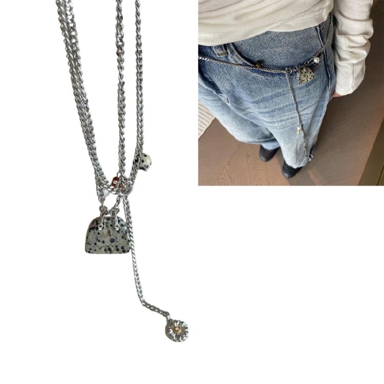Small Bag Pendant Necklace Chain Necklace Small Bag Neck Jewelry Titanium Steel Texture for Women Who Love Details