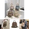 Cute Cotton Rabbit Bear Fox Shell Printed Student Casual Backpack With Pendant For Women