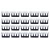 20Pcs Jumper Block Terminal Strips Copper Conductor PVC Shell Fork Type Terminal Strips 400V 15A