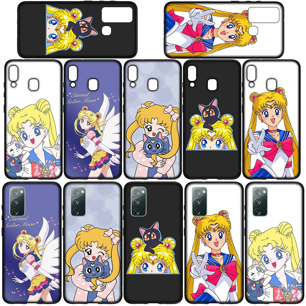 Cover for iPhone 16 15 Xiaomi Redmi Note 14 13 12 11 Pro Max X 8 9 16e Samsung Galaxy S25 S24 S23 Moto G85 OPPO Huawei Sailor Comics Moon Phone Case