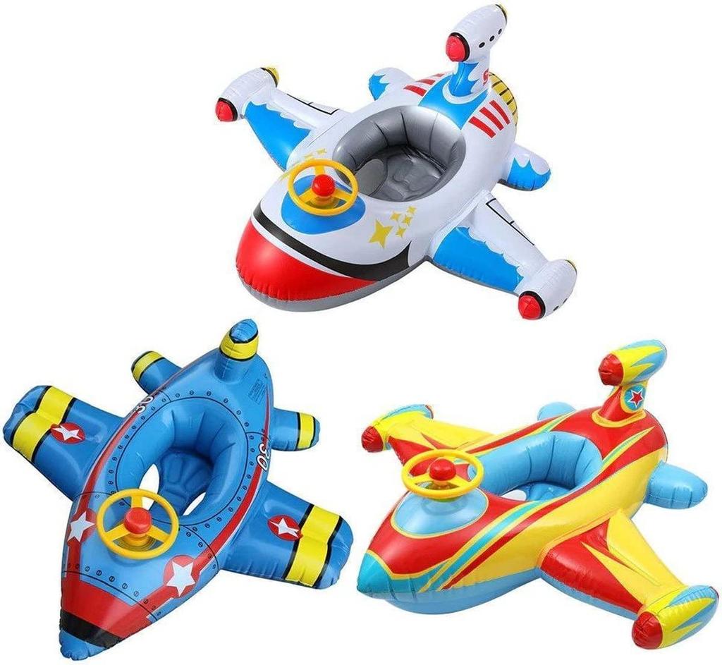 Float for with foot baby for with handle and for ages children, pocket, float, children, seat, 1-6 (1White)