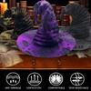 Halloween Cosplay Witch Wizard Hat with Tattered Hole Carnivals Party Headpieces Devil Hat Cosplay Tool for Adult Teen