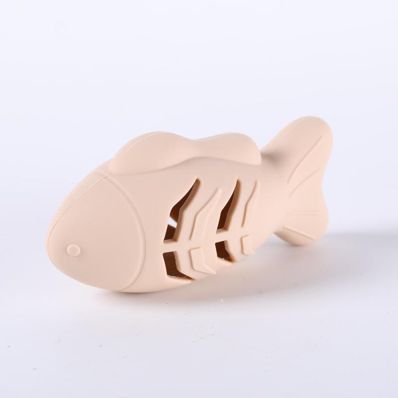 Small Fish Hiding Food Grinding Teeth Entertainment Pets Interactive Toys Durable Bite-Resistant Silicone Hide Snacks Pets Toy