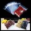 Stobag Clear Resealable Small Zipper Bag Assorted Sizes with Free Colorful Waterproof Labels Gift Packaging Bags for Sweets