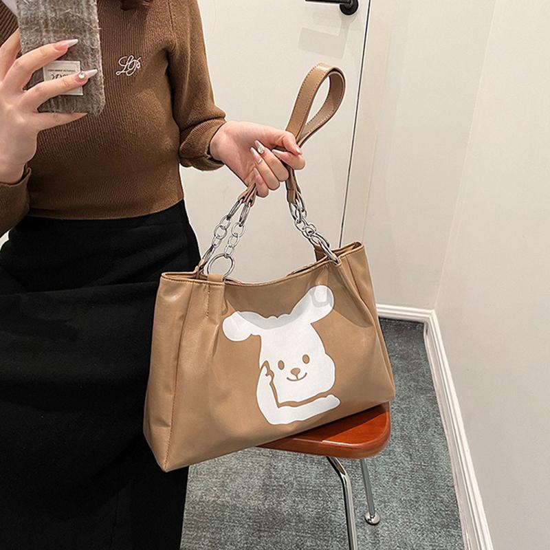 Einkaufstasche für Damen 2024 Neue Pendlertasche mit großem Fassungsvermögen Temperament Beliebte Retro Vielseitige Schulter-Schultasche