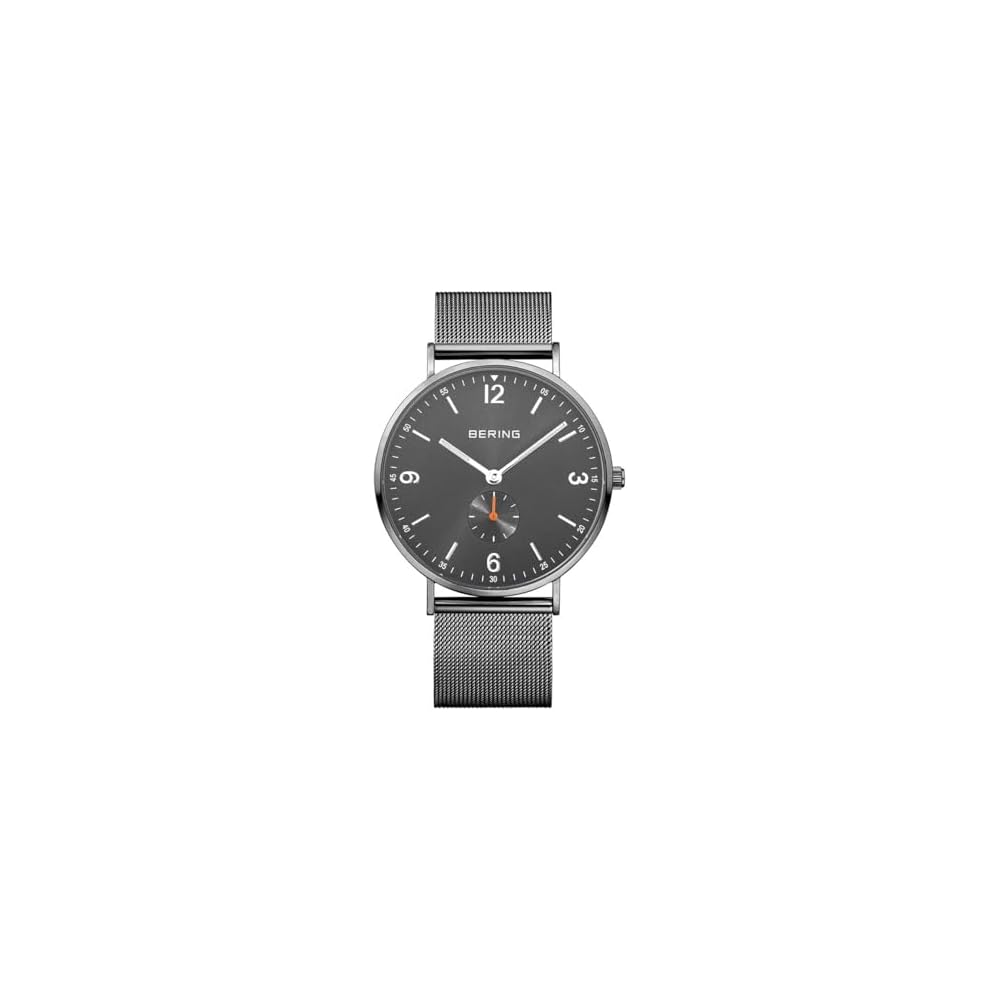 Bering Classic Collection Gray Watch 14040-377 Stainless Steel Case Quartz Movement Water Resistant