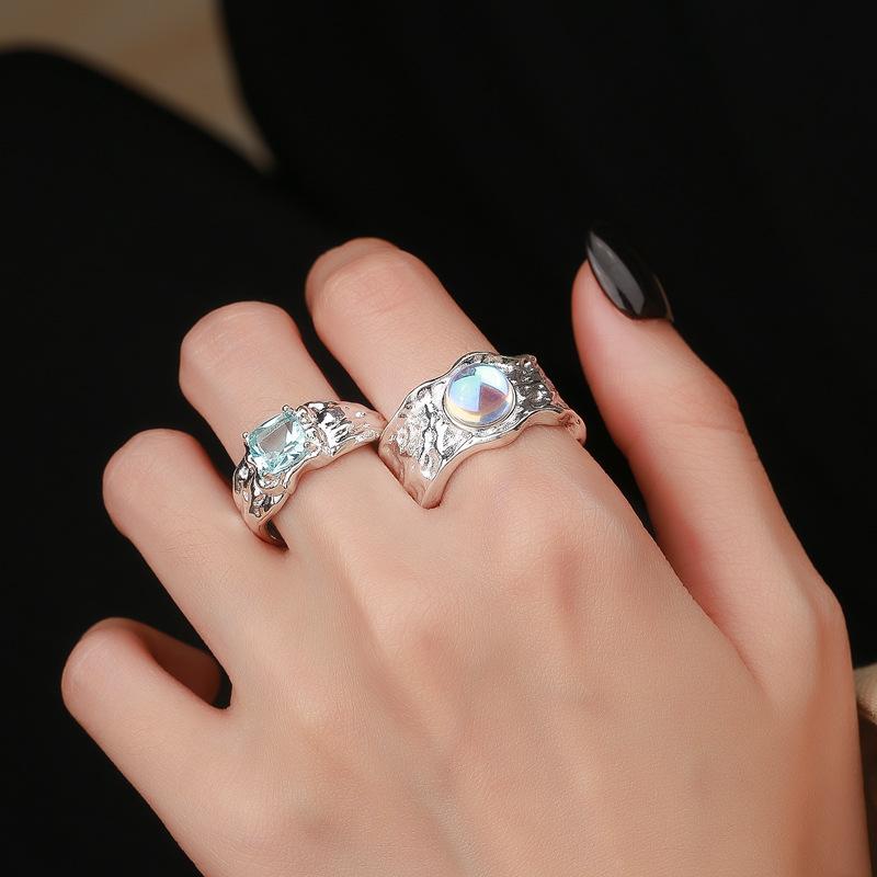 Lindon Klassisk Kopparlegering Zirkon Ring Dam Smycken Bröllopslöfte Festpresent