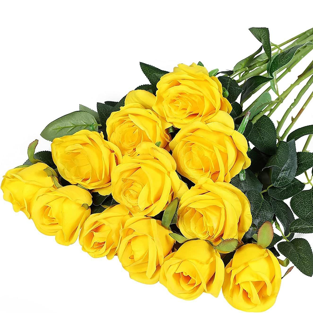 

Имитация роз, один шелк, поддельные цветы, искусственные цветы, украшение свадебного зала, букет, Маленький Париж жёлтый