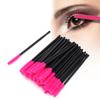 50Pcs Set Disposable Eyelash Brush Makeup Brushes Mascara Applicator Beauty ToolRose Red