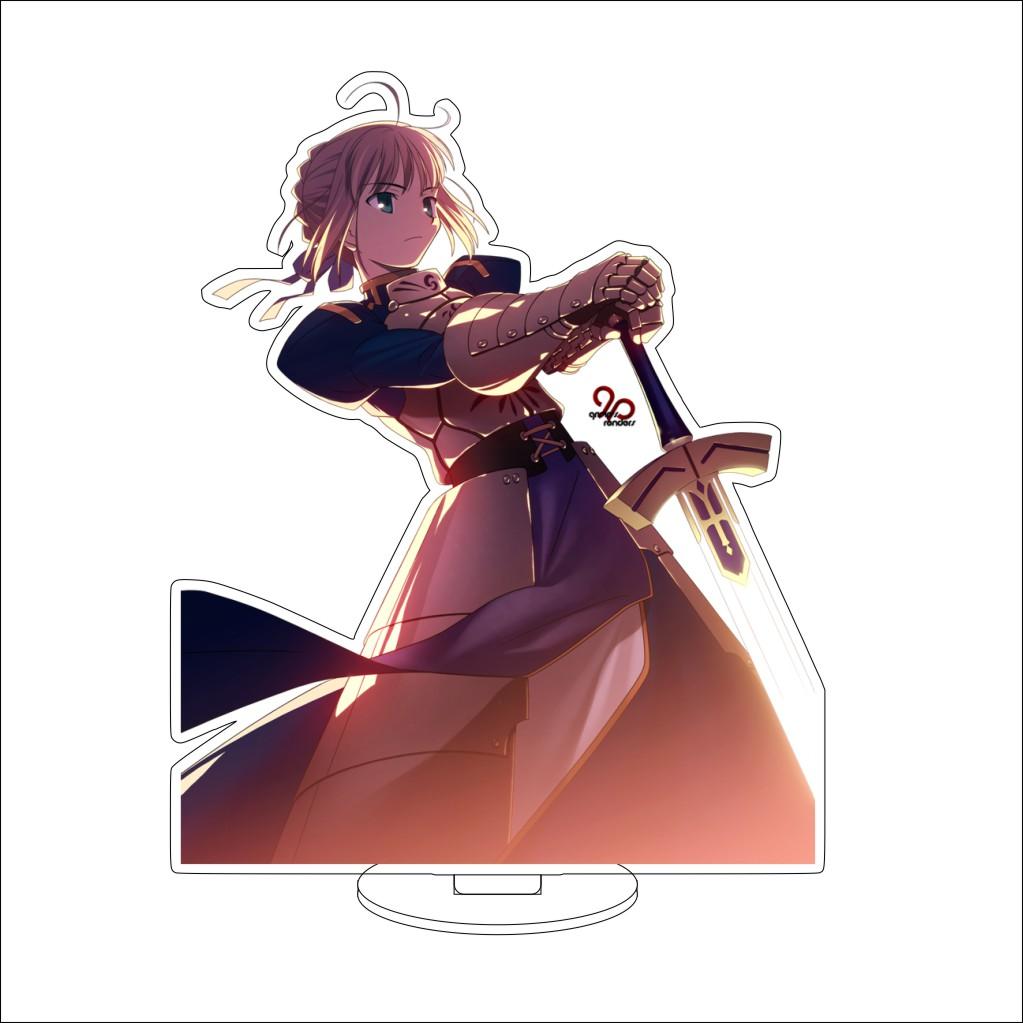 16CM Anime Fate Stay Night Cosplay Acrylic Stand Ornaments Shinji Matou/Archer/Matou Sakura Figure Stand Halloween Gifts