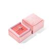 Retro hexagonal flannel jewelry box, exquisite velvet necklace box, heaven and earth cover ring box, jewelry storage box, jewelry box.