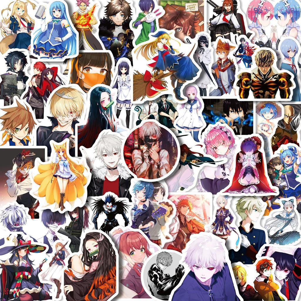 200 Anime Mix And Match Stickers, Luggage, Helmet, Car Stickers, Anime Graffiti Sticker Batch