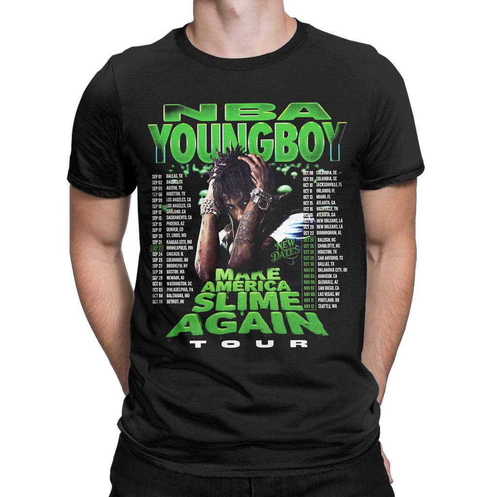 Rapper Young Boy Never Broke Again MASA Tour 2025 New Arrival T Shirt for Men Women Pure Cotton Tee Shirt Clothing