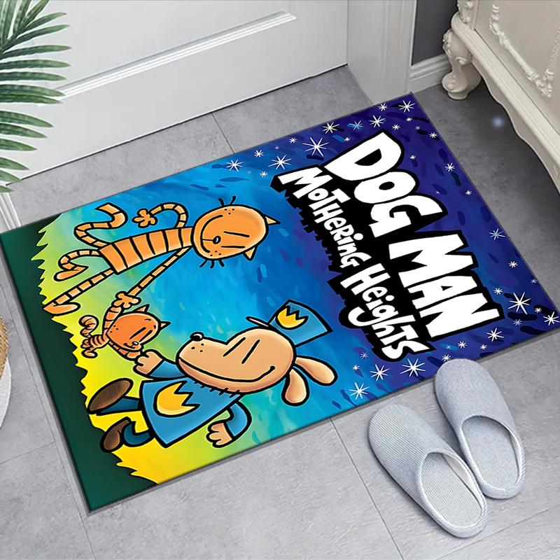 1pc DogMan2 Design Area Rug - Non-Slip, Soft & Cozy Floor Mat for Living Room, Bedroom, Office - Indoor/Outdoor Decorative Carpet
