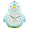 Будильник с изображением пингвина, детский будильник без тиканья, будильник из АБС-пластика с защитой от падений и ночником, для детской спальни
